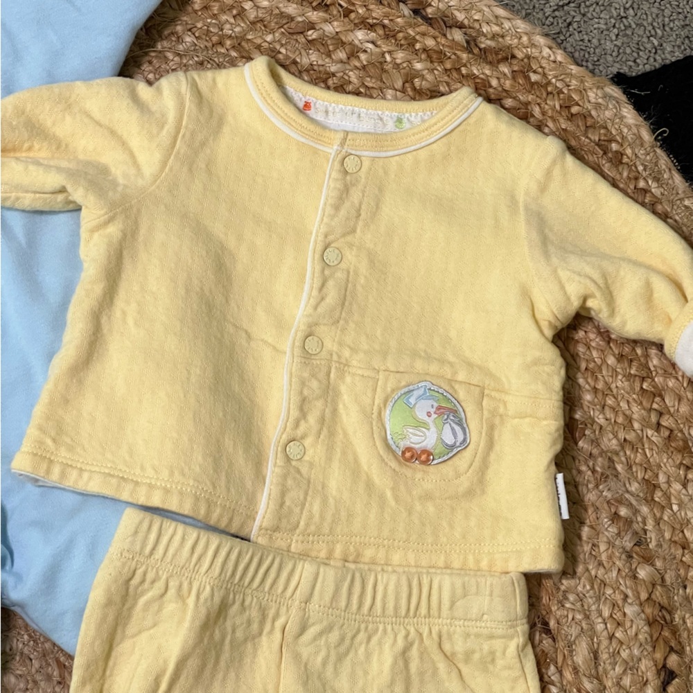 Vintage baby boy clothing bundle blue & yellow made in the USA 100% cotton - Picture 7 of 12